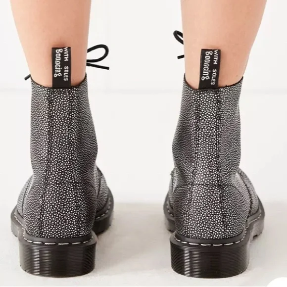 Dr. Martens Metallic Black Boots - Picture 7 of 10